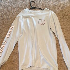 Ivory Ella White Long Sleeve Tee with Elephant Design